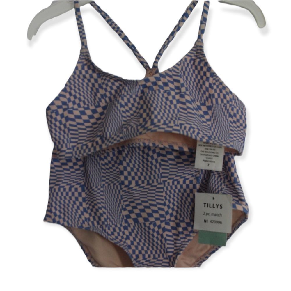 𝅺⭐️sale⭐️ NWT Tilly’s baby swimsuit in blue/pink color size 7